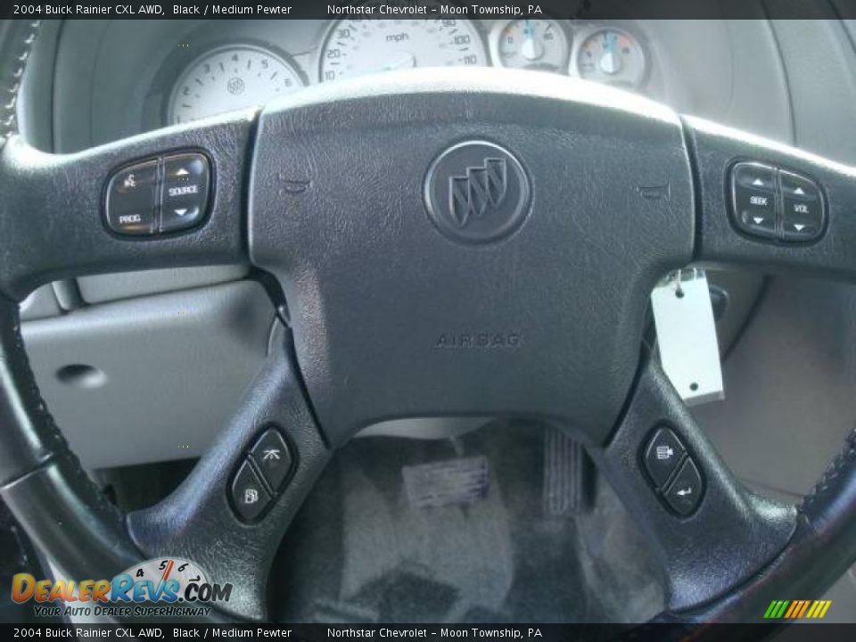 2004 Buick Rainier CXL AWD Black / Medium Pewter Photo #17