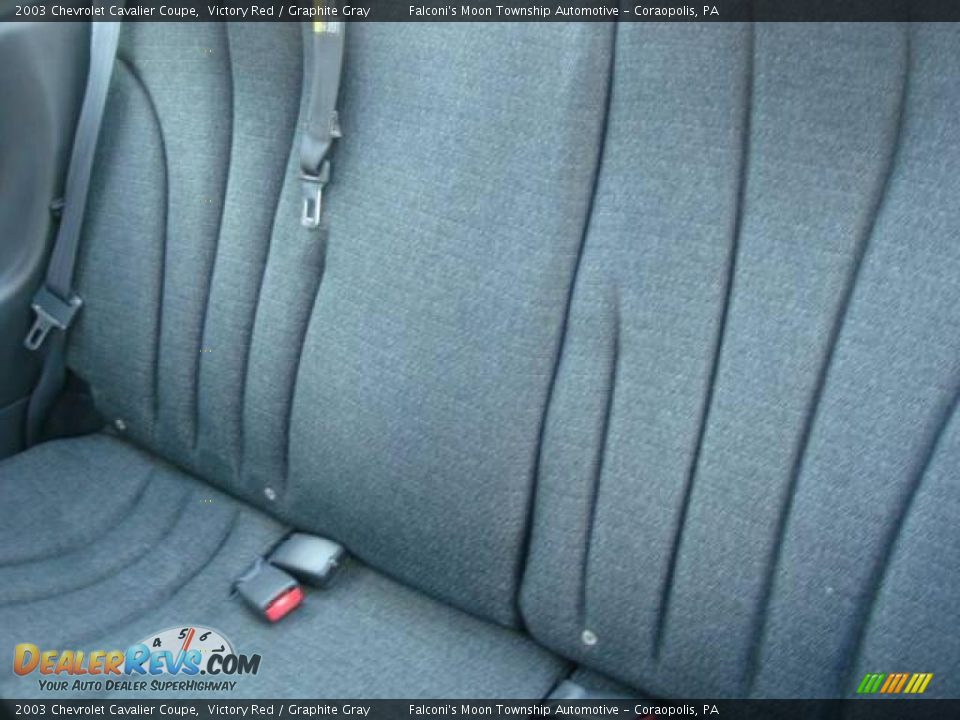 2003 Chevrolet Cavalier Coupe Victory Red / Graphite Gray Photo #9