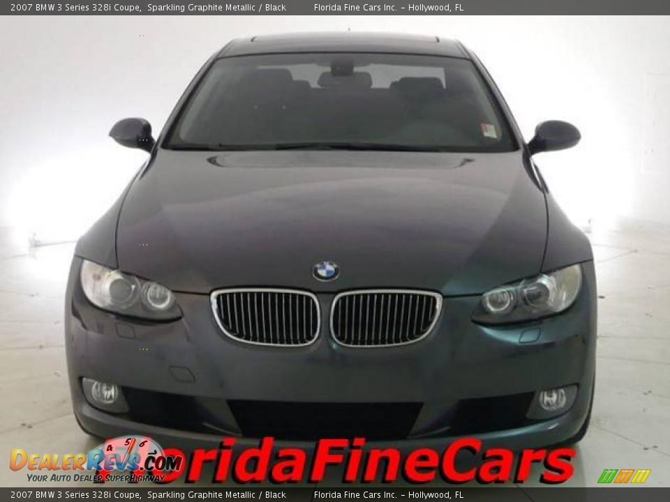 2007 BMW 3 Series 328i Coupe Sparkling Graphite Metallic / Black Photo #5