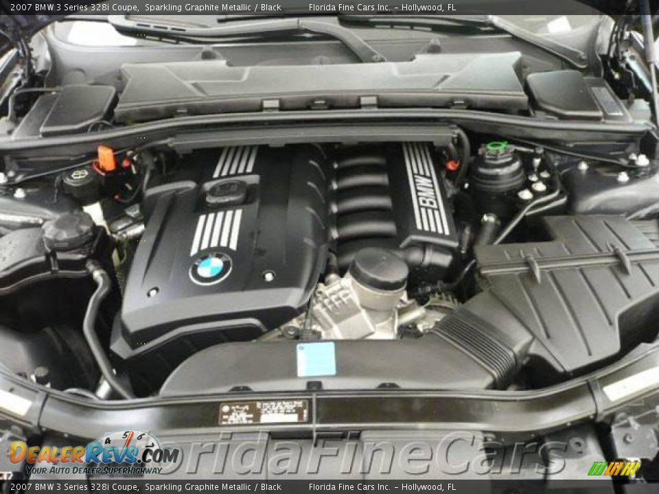 2007 BMW 3 Series 328i Coupe Sparkling Graphite Metallic / Black Photo #9