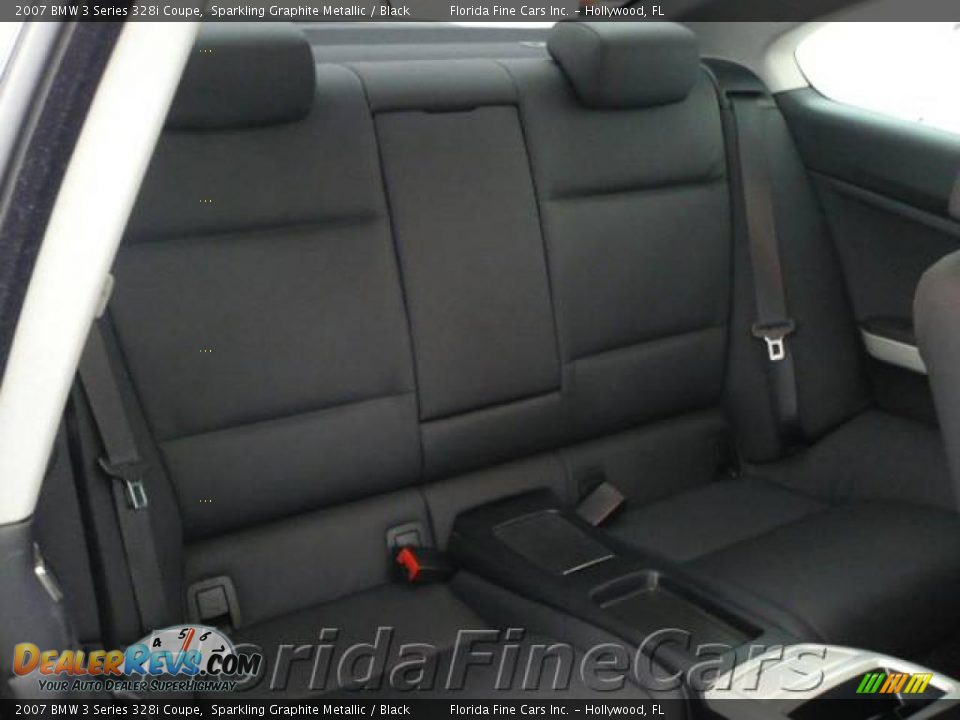 2007 BMW 3 Series 328i Coupe Sparkling Graphite Metallic / Black Photo #13
