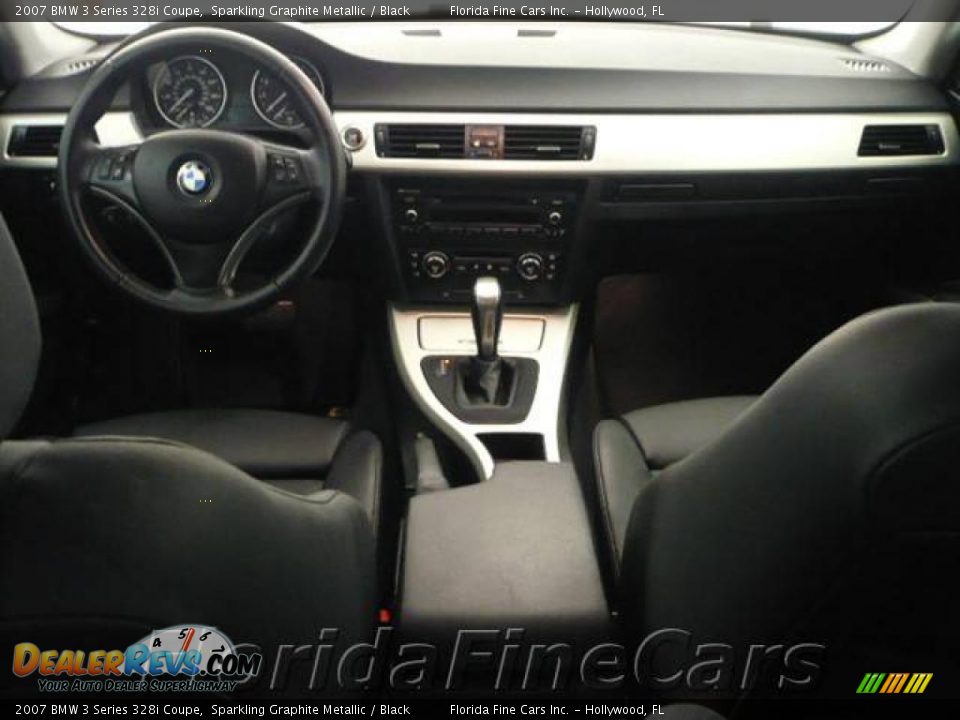 2007 BMW 3 Series 328i Coupe Sparkling Graphite Metallic / Black Photo #14
