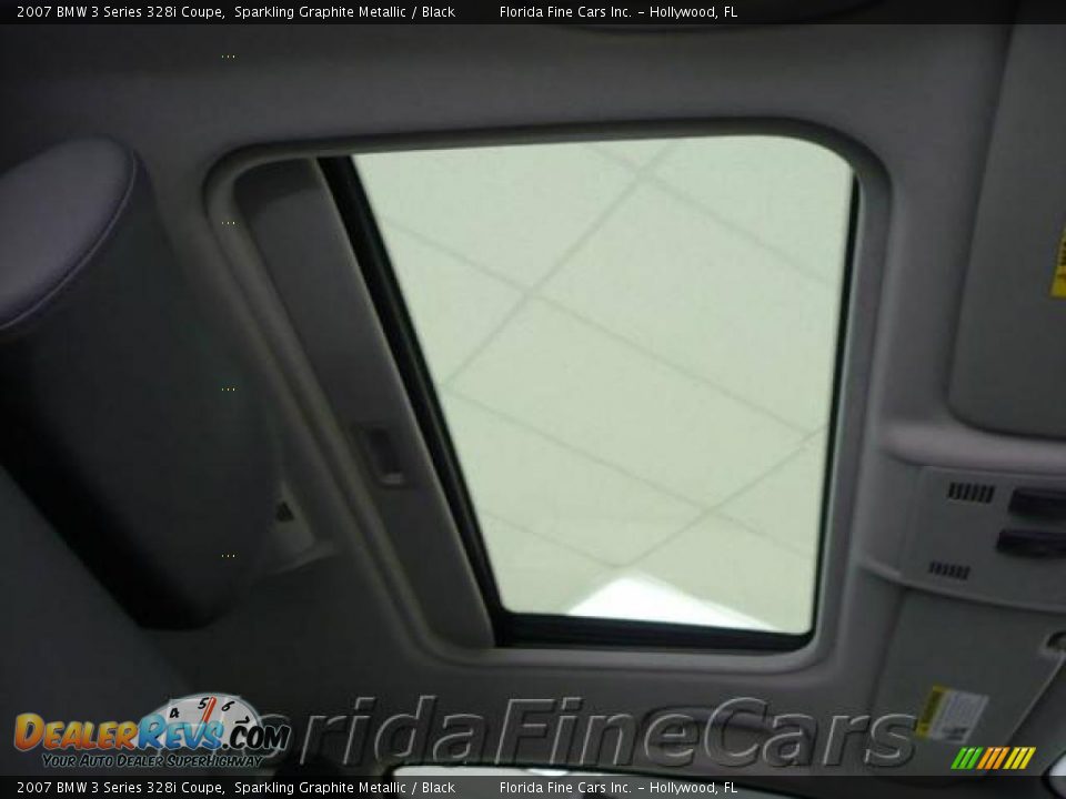 2007 BMW 3 Series 328i Coupe Sparkling Graphite Metallic / Black Photo #17