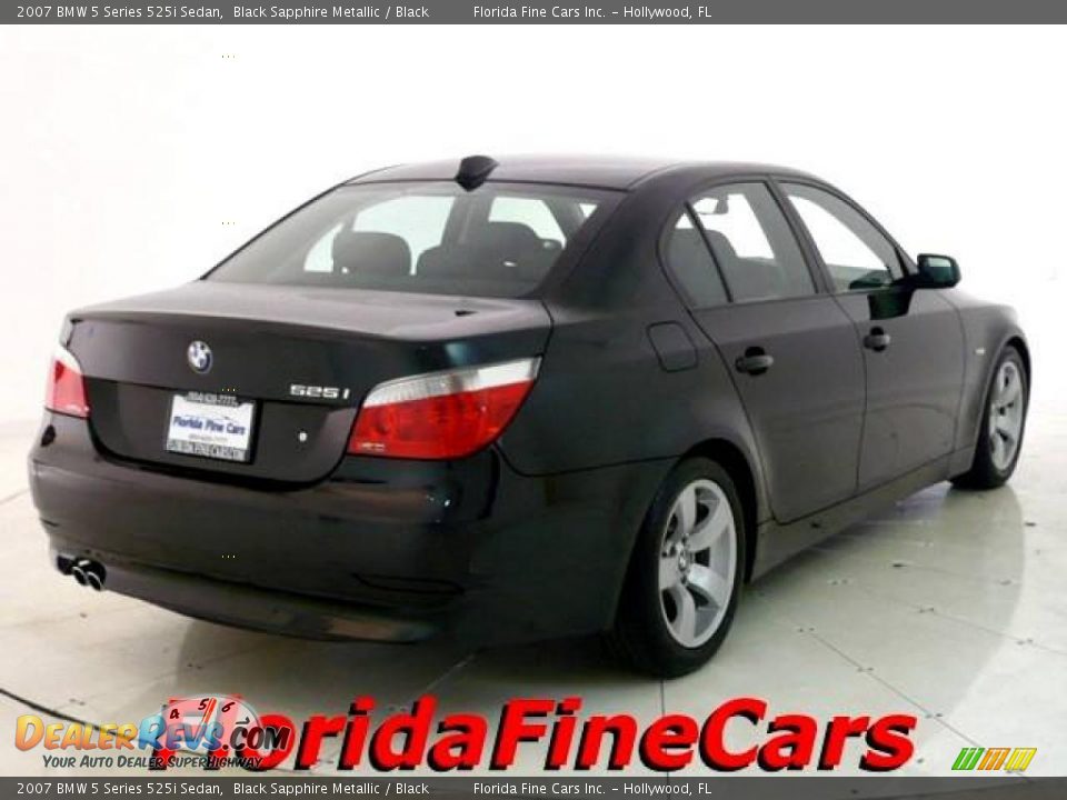 2007 BMW 5 Series 525i Sedan Black Sapphire Metallic / Black Photo #2