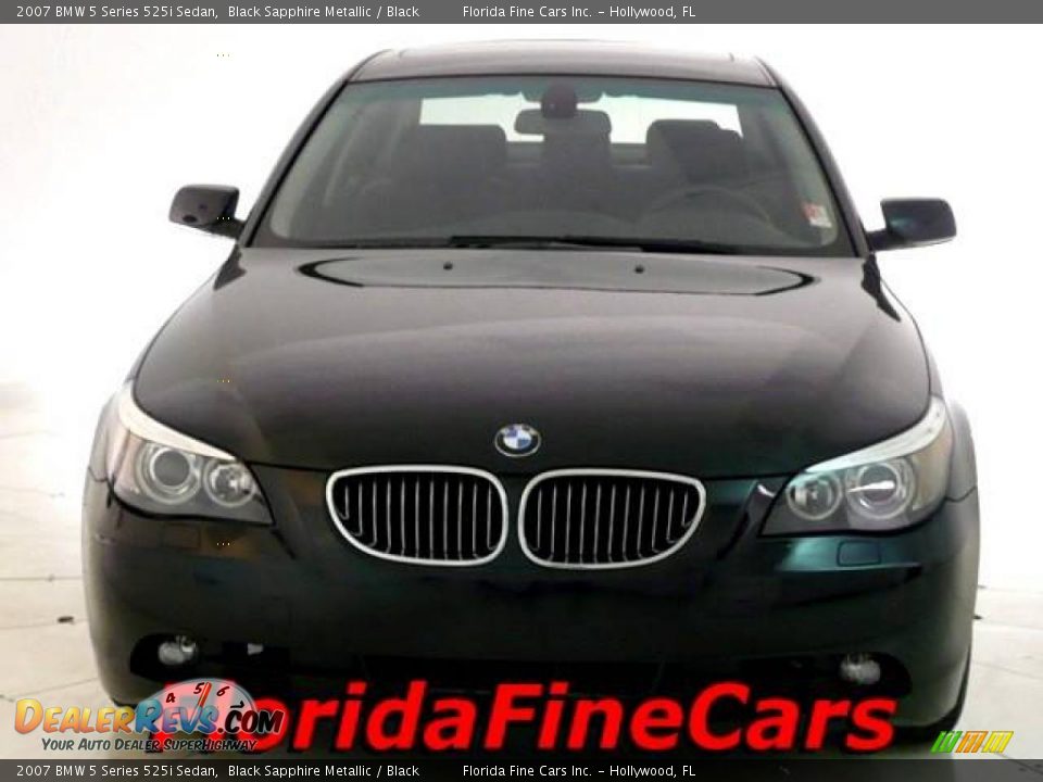 2007 BMW 5 Series 525i Sedan Black Sapphire Metallic / Black Photo #5