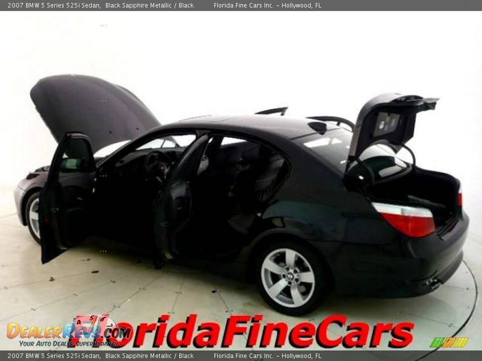 2007 BMW 5 Series 525i Sedan Black Sapphire Metallic / Black Photo #8