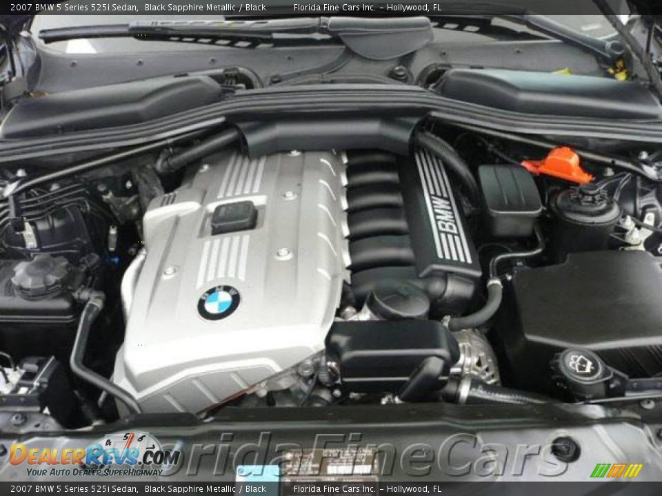 2007 BMW 5 Series 525i Sedan Black Sapphire Metallic / Black Photo #9