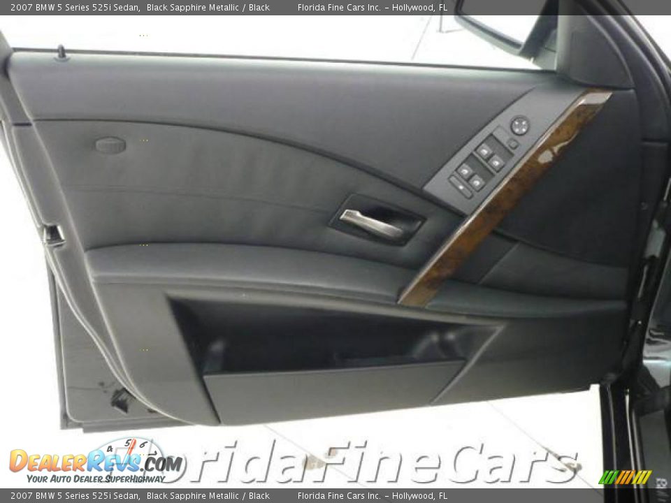 2007 BMW 5 Series 525i Sedan Black Sapphire Metallic / Black Photo #11