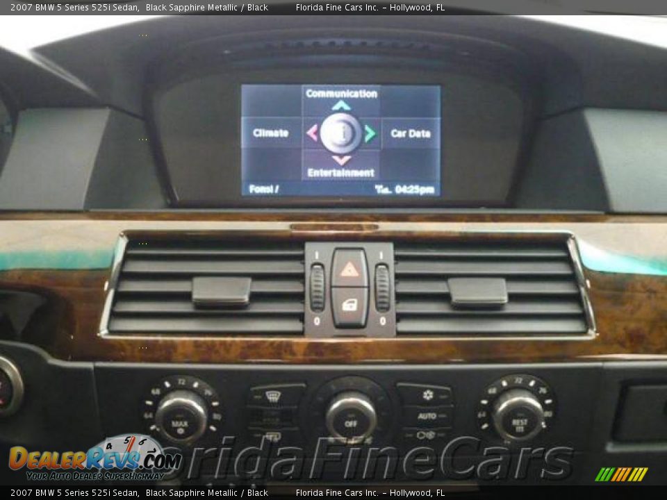 2007 BMW 5 Series 525i Sedan Black Sapphire Metallic / Black Photo #18