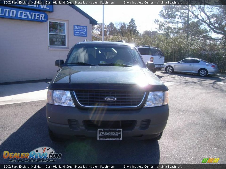 2002 Ford Explorer XLS 4x4 Dark Highland Green Metallic / Medium Parchment Photo #1