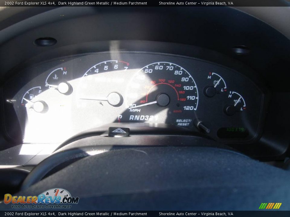 2002 Ford Explorer XLS 4x4 Dark Highland Green Metallic / Medium Parchment Photo #18