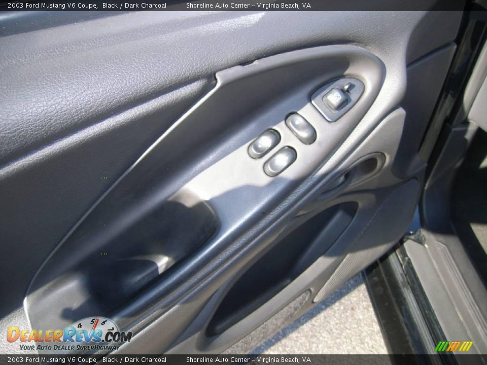 2003 Ford Mustang V6 Coupe Black / Dark Charcoal Photo #15