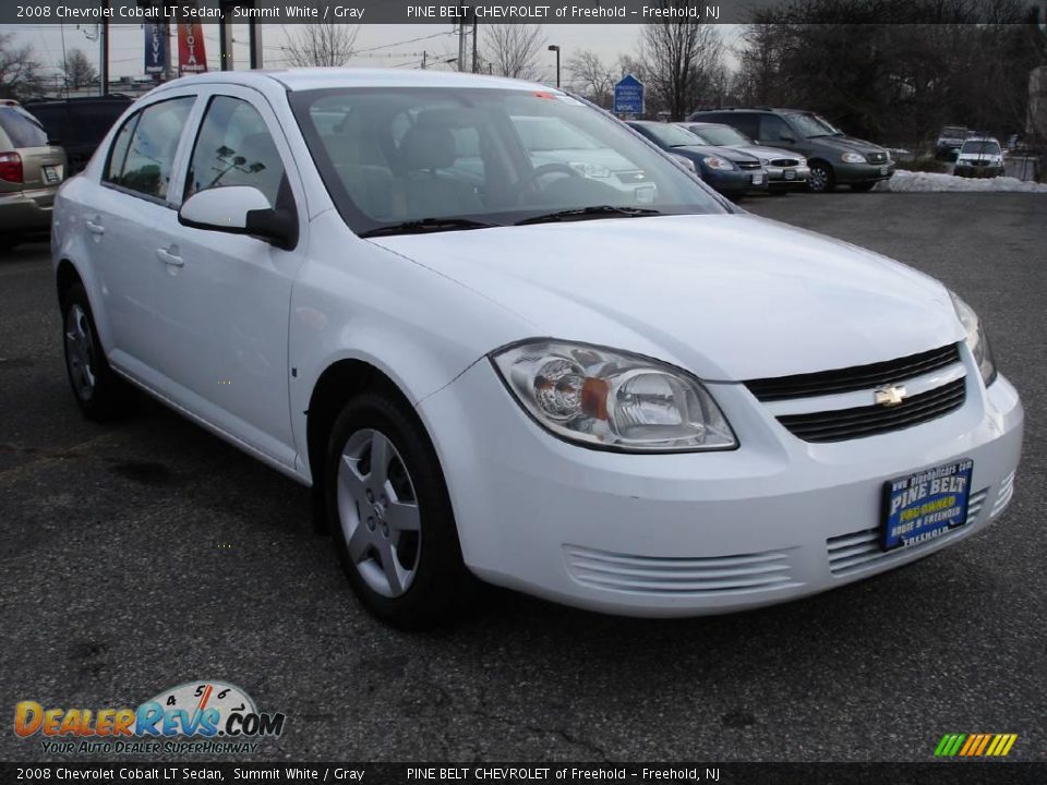 2008 Chevrolet Cobalt LT Sedan Summit White / Gray Photo #3