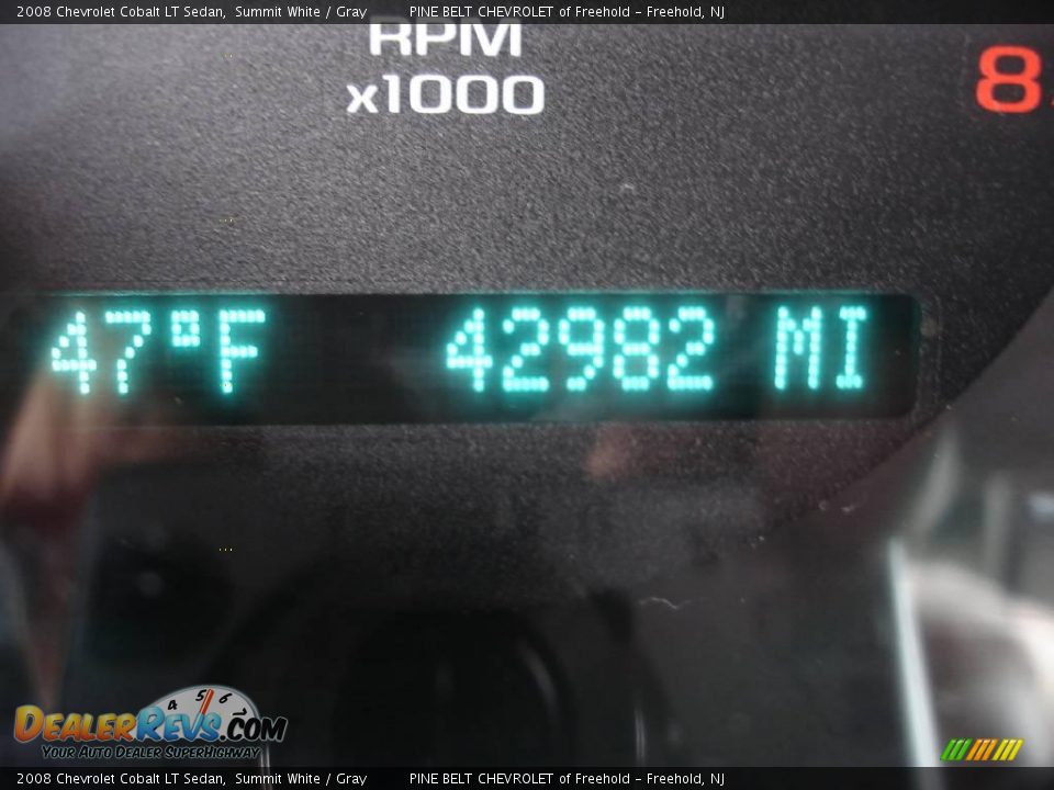 2008 Chevrolet Cobalt LT Sedan Summit White / Gray Photo #14
