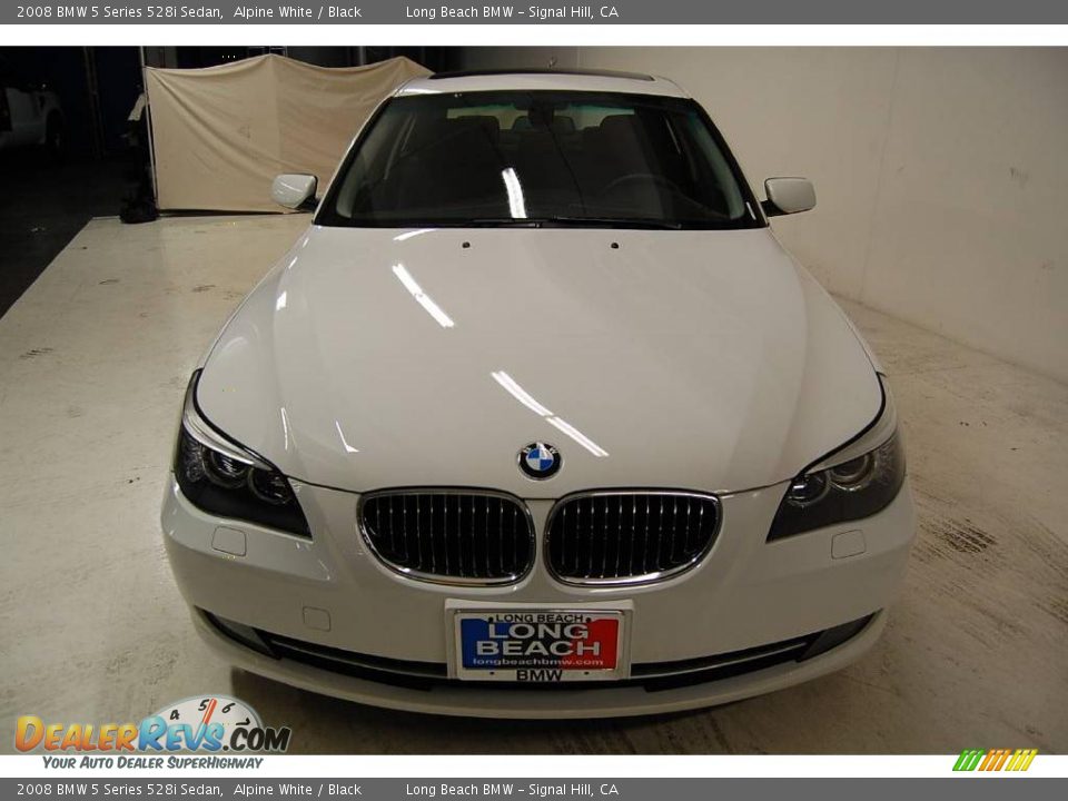 2008 BMW 5 Series 528i Sedan Alpine White / Black Photo #5
