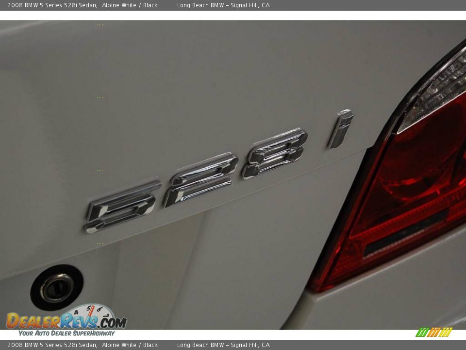 2008 BMW 5 Series 528i Sedan Alpine White / Black Photo #8