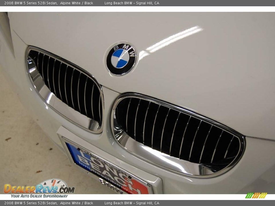2008 BMW 5 Series 528i Sedan Alpine White / Black Photo #15