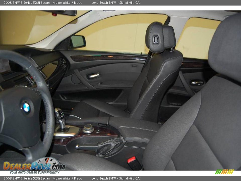 2008 BMW 5 Series 528i Sedan Alpine White / Black Photo #20