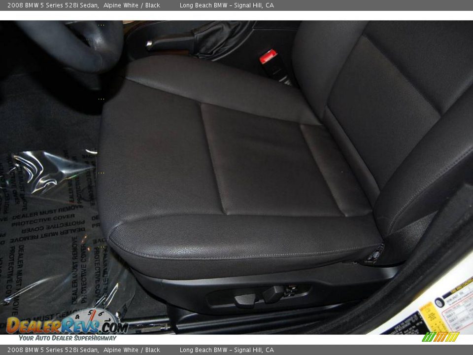 2008 BMW 5 Series 528i Sedan Alpine White / Black Photo #22