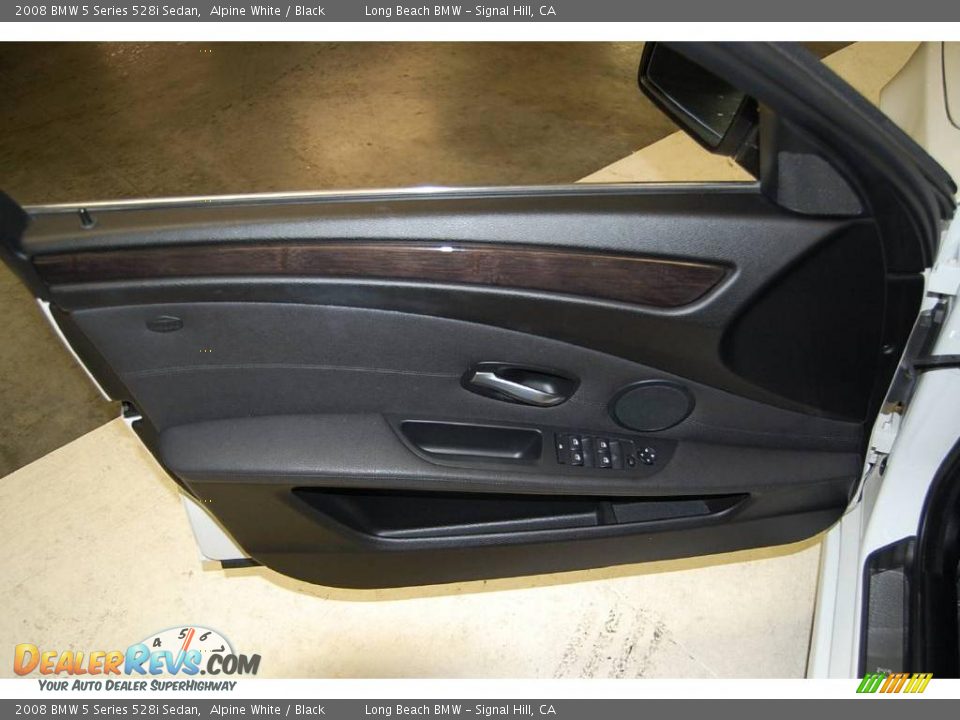 2008 BMW 5 Series 528i Sedan Alpine White / Black Photo #23