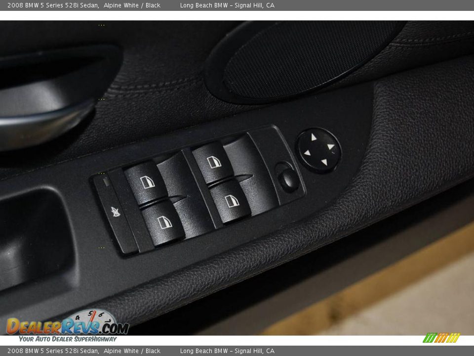 2008 BMW 5 Series 528i Sedan Alpine White / Black Photo #24