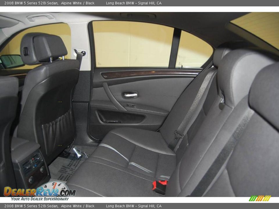 2008 BMW 5 Series 528i Sedan Alpine White / Black Photo #26