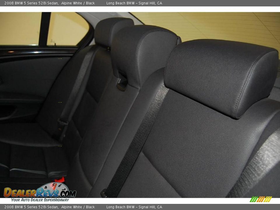 2008 BMW 5 Series 528i Sedan Alpine White / Black Photo #27
