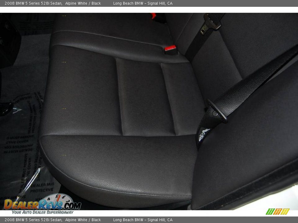2008 BMW 5 Series 528i Sedan Alpine White / Black Photo #28