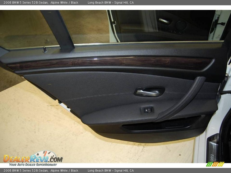 2008 BMW 5 Series 528i Sedan Alpine White / Black Photo #29