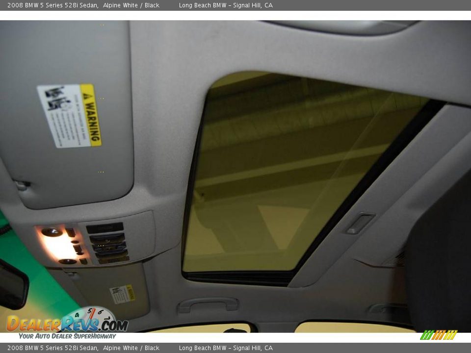 2008 BMW 5 Series 528i Sedan Alpine White / Black Photo #31