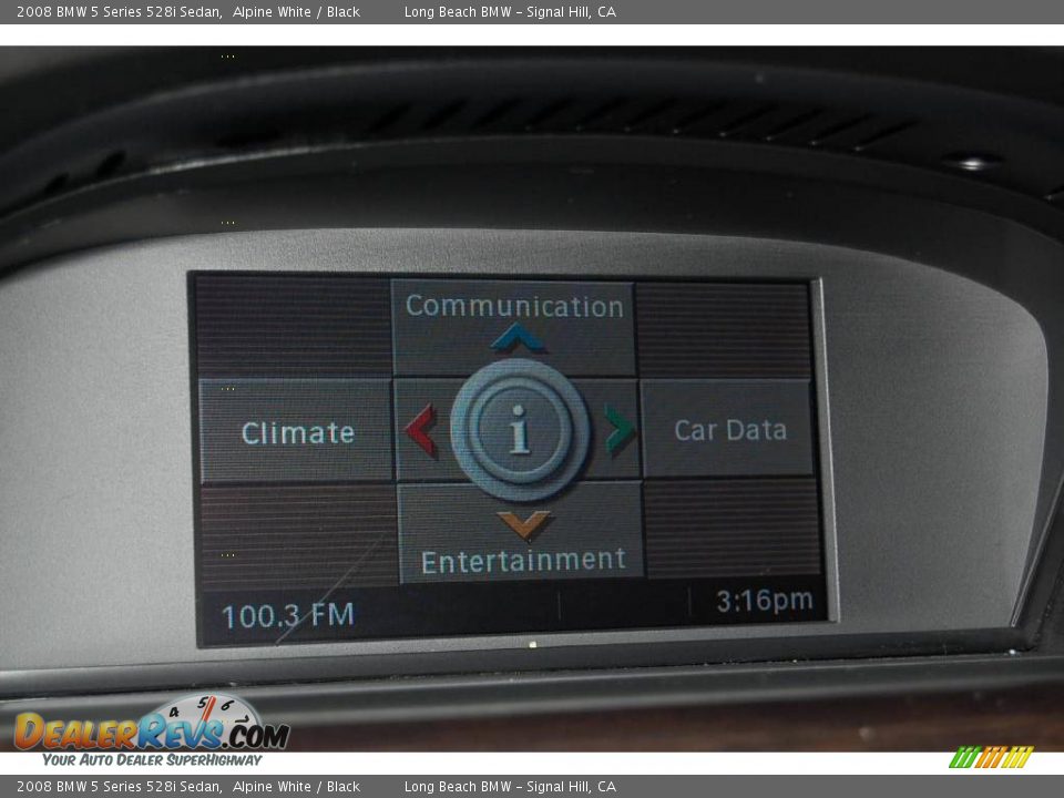 2008 BMW 5 Series 528i Sedan Alpine White / Black Photo #34