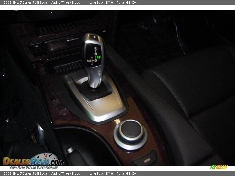 2008 BMW 5 Series 528i Sedan Alpine White / Black Photo #36