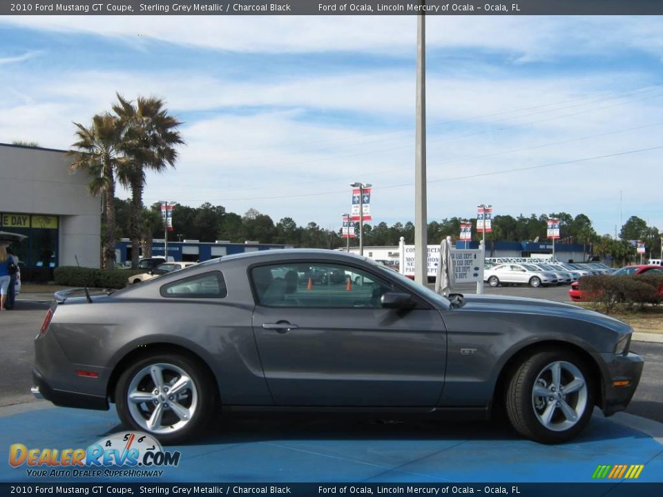 2010 Ford Mustang GT Coupe Sterling Grey Metallic / Charcoal Black Photo #2