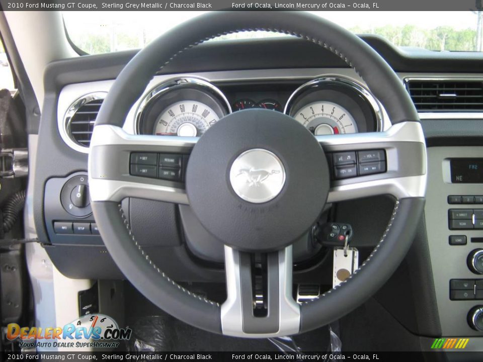 2010 Ford Mustang GT Coupe Sterling Grey Metallic / Charcoal Black Photo #3