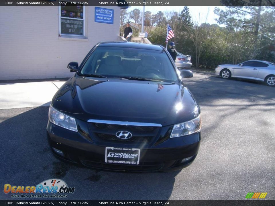 2006 Hyundai Sonata GLS V6 Ebony Black / Gray Photo #1