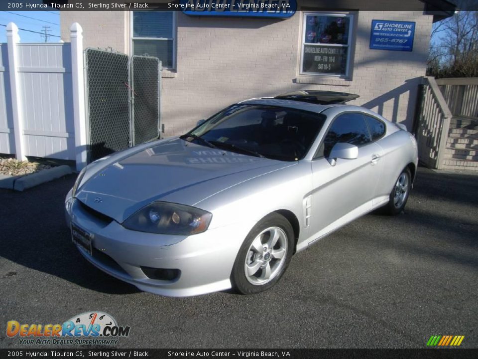 2005 Hyundai Tiburon GS Sterling Silver / Black Photo #2