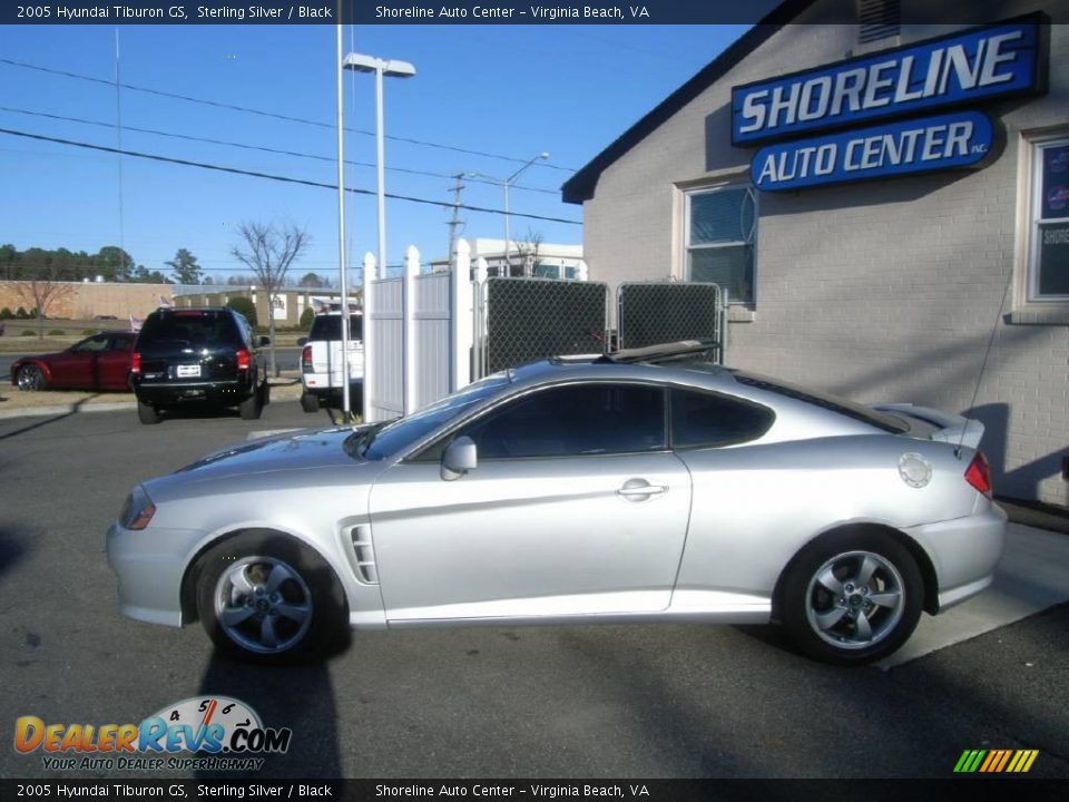 2005 Hyundai Tiburon GS Sterling Silver / Black Photo #3