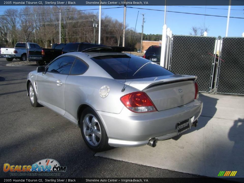 2005 Hyundai Tiburon GS Sterling Silver / Black Photo #4