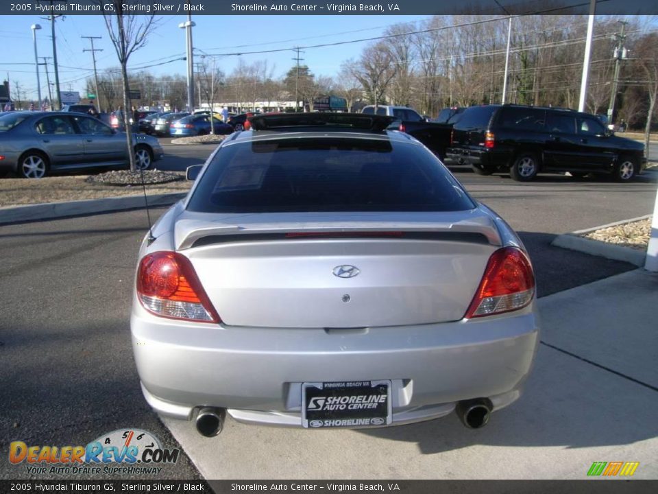 2005 Hyundai Tiburon GS Sterling Silver / Black Photo #5