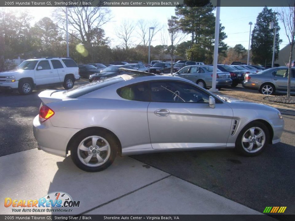 2005 Hyundai Tiburon GS Sterling Silver / Black Photo #7