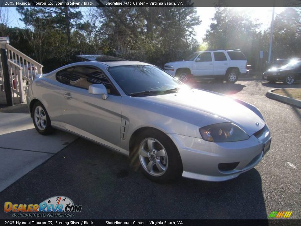 2005 Hyundai Tiburon GS Sterling Silver / Black Photo #8