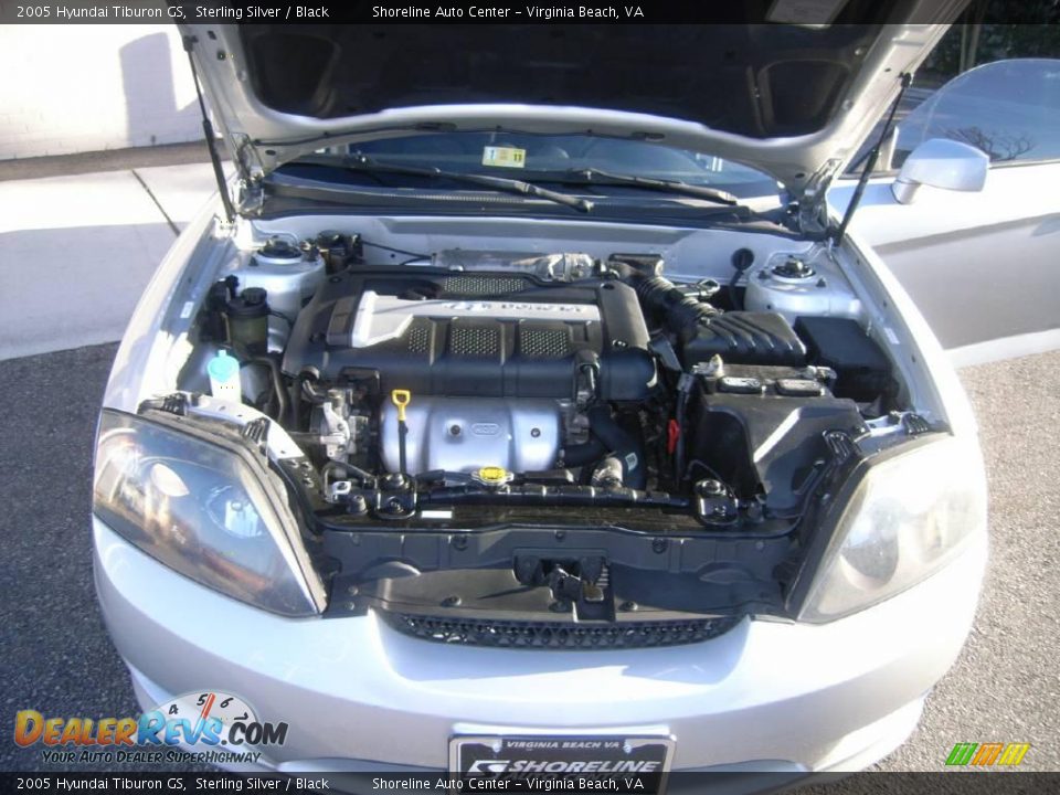 2005 Hyundai Tiburon GS Sterling Silver / Black Photo #18