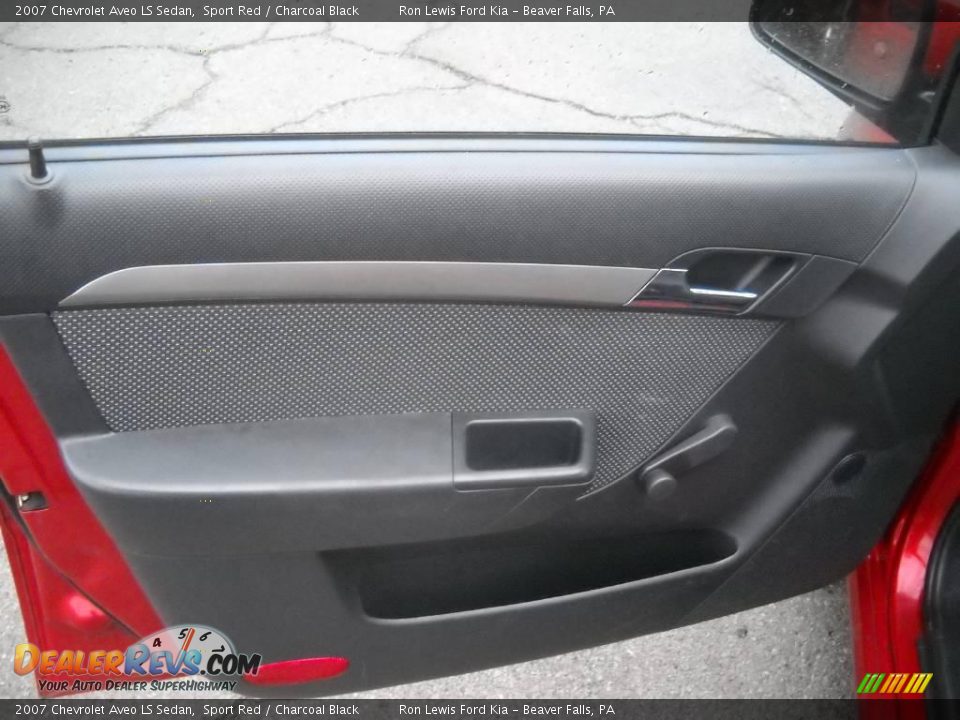 2007 Chevrolet Aveo LS Sedan Sport Red / Charcoal Black Photo #7