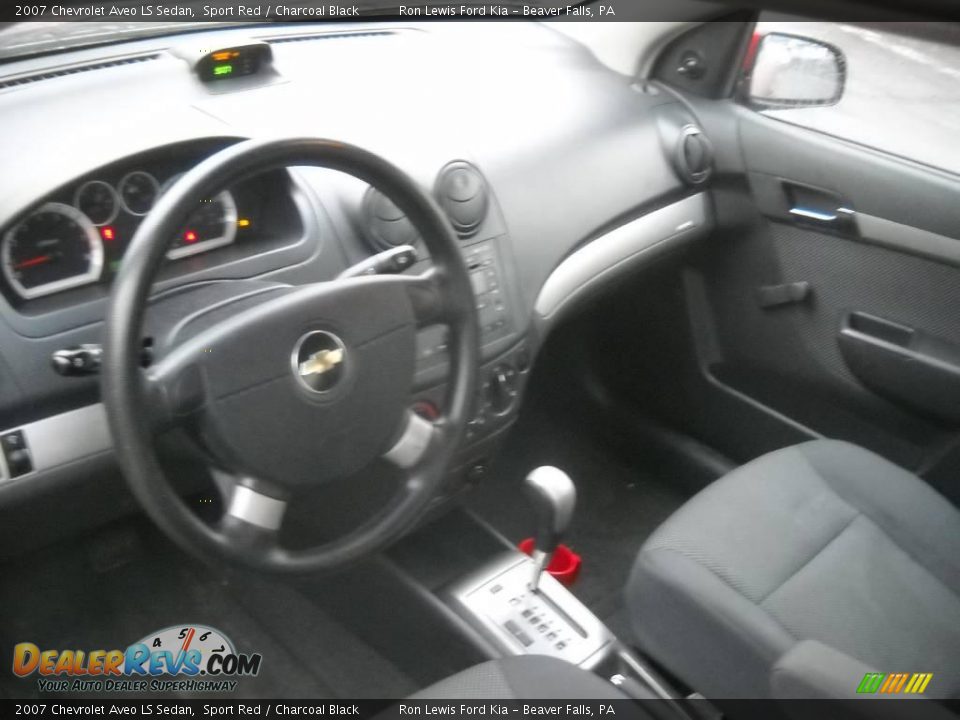 2007 Chevrolet Aveo LS Sedan Sport Red / Charcoal Black Photo #8