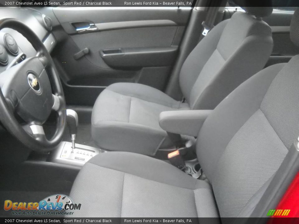 2007 Chevrolet Aveo LS Sedan Sport Red / Charcoal Black Photo #9
