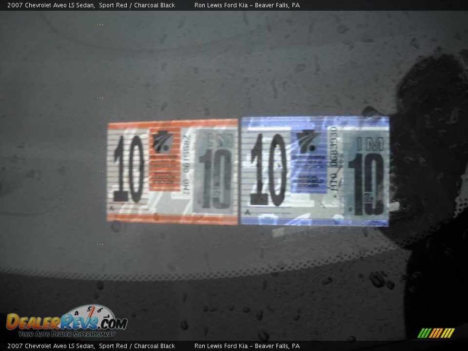 2007 Chevrolet Aveo LS Sedan Sport Red / Charcoal Black Photo #16