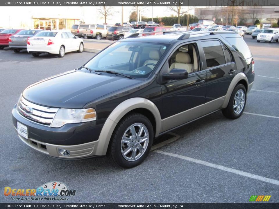 2008 Ford Taurus X Eddie Bauer Graphite Metallic / Camel Photo #3