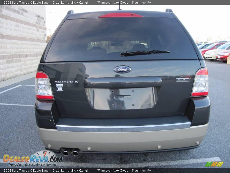 2008 Ford Taurus X Eddie Bauer Graphite Metallic / Camel Photo #10