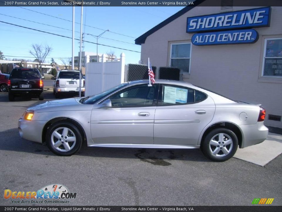 2007 Pontiac Grand Prix Sedan Liquid Silver Metallic / Ebony Photo #3