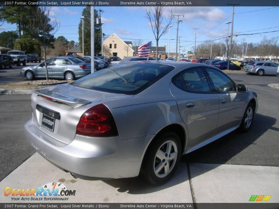 2007 Pontiac Grand Prix Sedan Liquid Silver Metallic / Ebony Photo #6